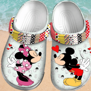 Vintage Mickey funny couple crocs