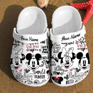 Disney Pattern cartoon crocs