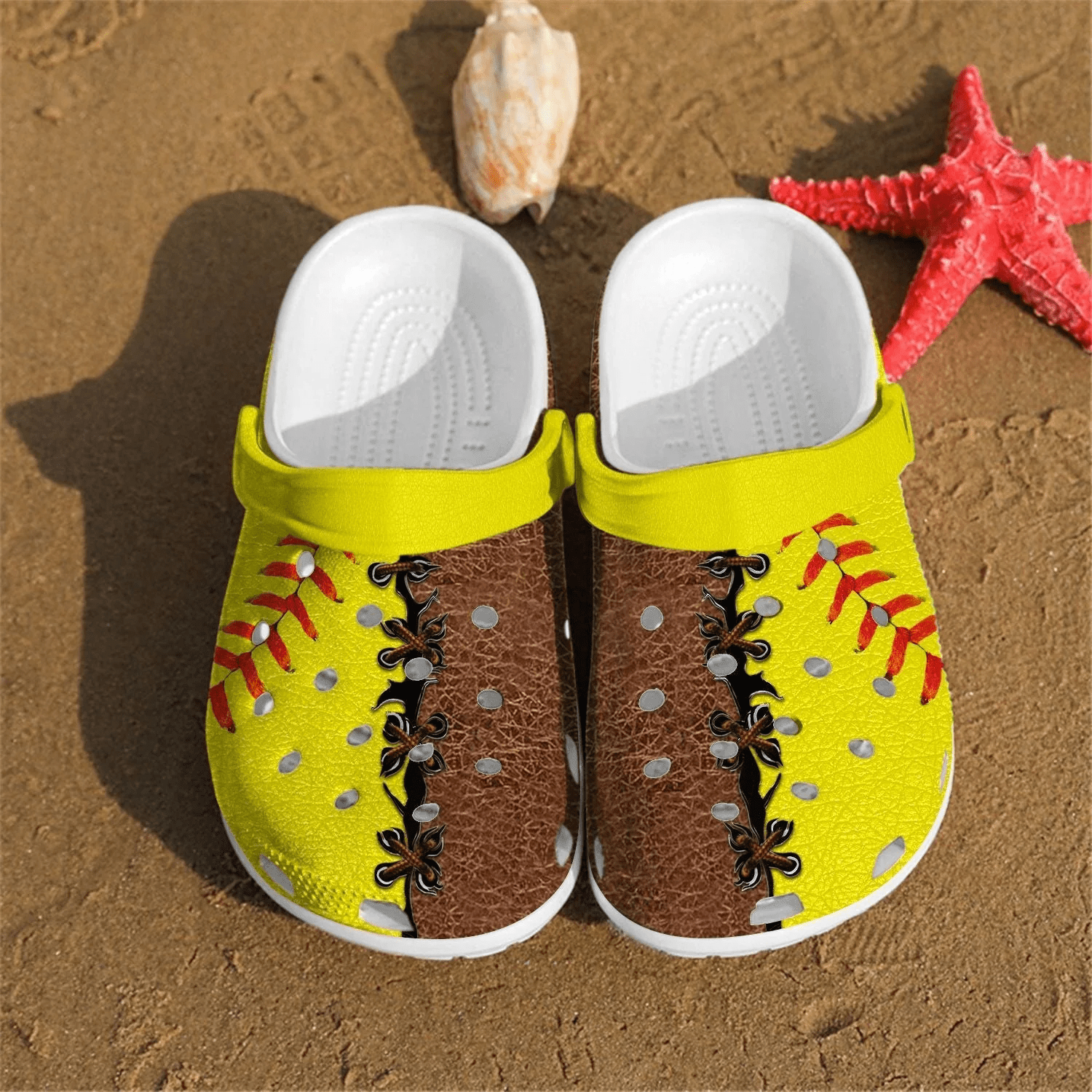 personalized softball crocs for fans