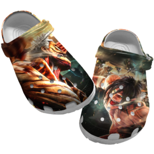 Art Attack on Titan anime crocs