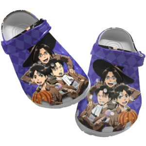 Retro Attack on Titan Unisex crocs