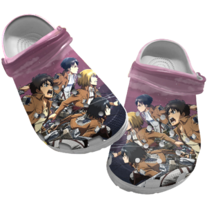 Classic Art Attack on Titan anime crocs