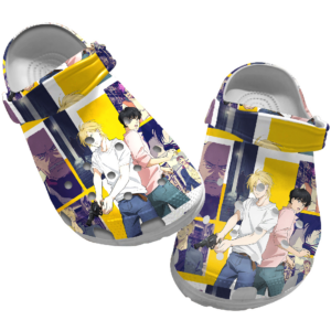 Cute Art Banana Fish anime crocs