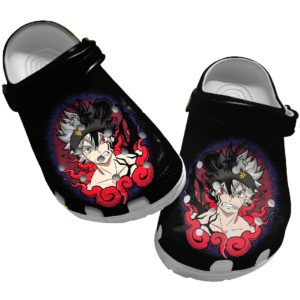 Classic Black Clover anime crocs