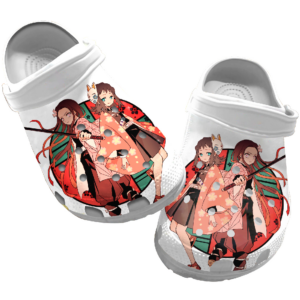 Retro Demon Slayer Anime Crocs