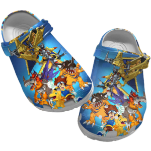 Cute Art Digimon anime crocs