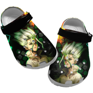 Classic Dr Stone anime crocs