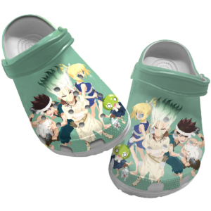 Retro Dr Stone anime crocs