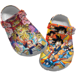 Retro Dragon Ball Manga Crocs