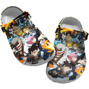 Classic Fire Force anime crocs