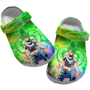 Retro Genshin game crocs clogs