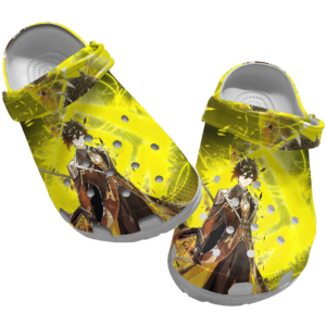 Classic Photo Genshin yellow game crocs