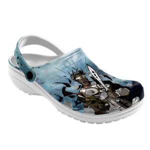 Funny Art Hades retro clogs