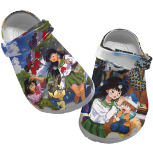 Art Inuyasha retro anime crocs