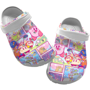 Cute Art Kirby game crocs