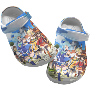 Classic Konosuba animer cartoon crocs