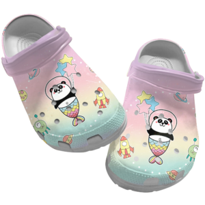 Mermaid Panda crocs