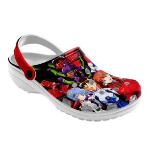 Funny Art Neon cartoon crocs