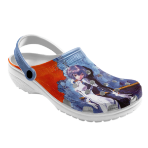 Classic Neon Genesis anime crocs