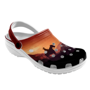 Art Red Dead game crocs