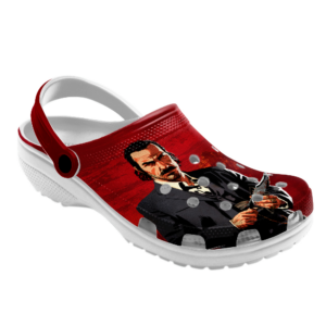 Retro Red Dead game crocs