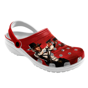 Cute Art Red Dead crocs