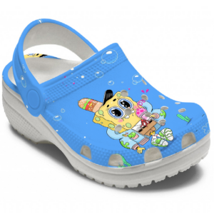 Retro SpongeBob SquarePants cartoon crocs