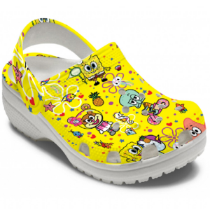 Cute Art SpongeBob SquarePants Crocs