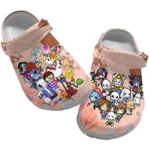 Retro Undertale Unisex crocs clogs