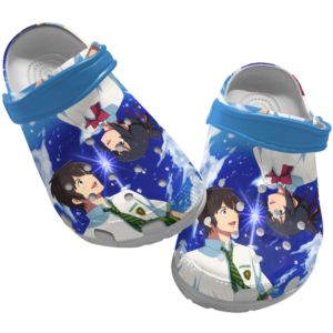 Cute Art Your Name Anime Men crocs